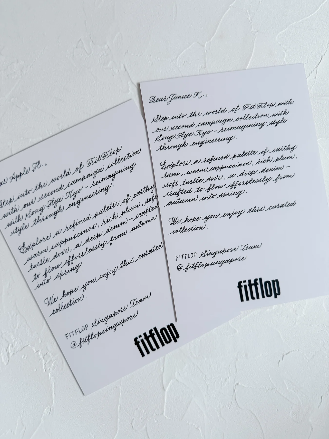 Hand-lettered cards