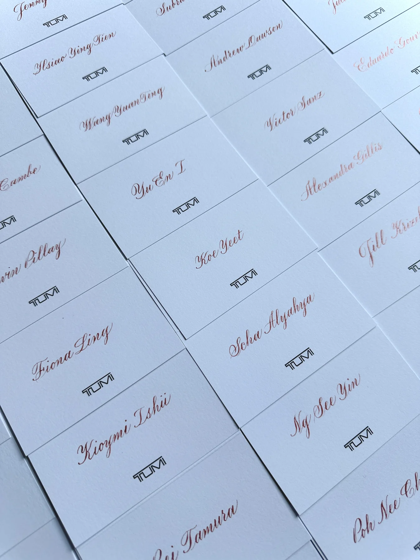 Calligraphy place cards
