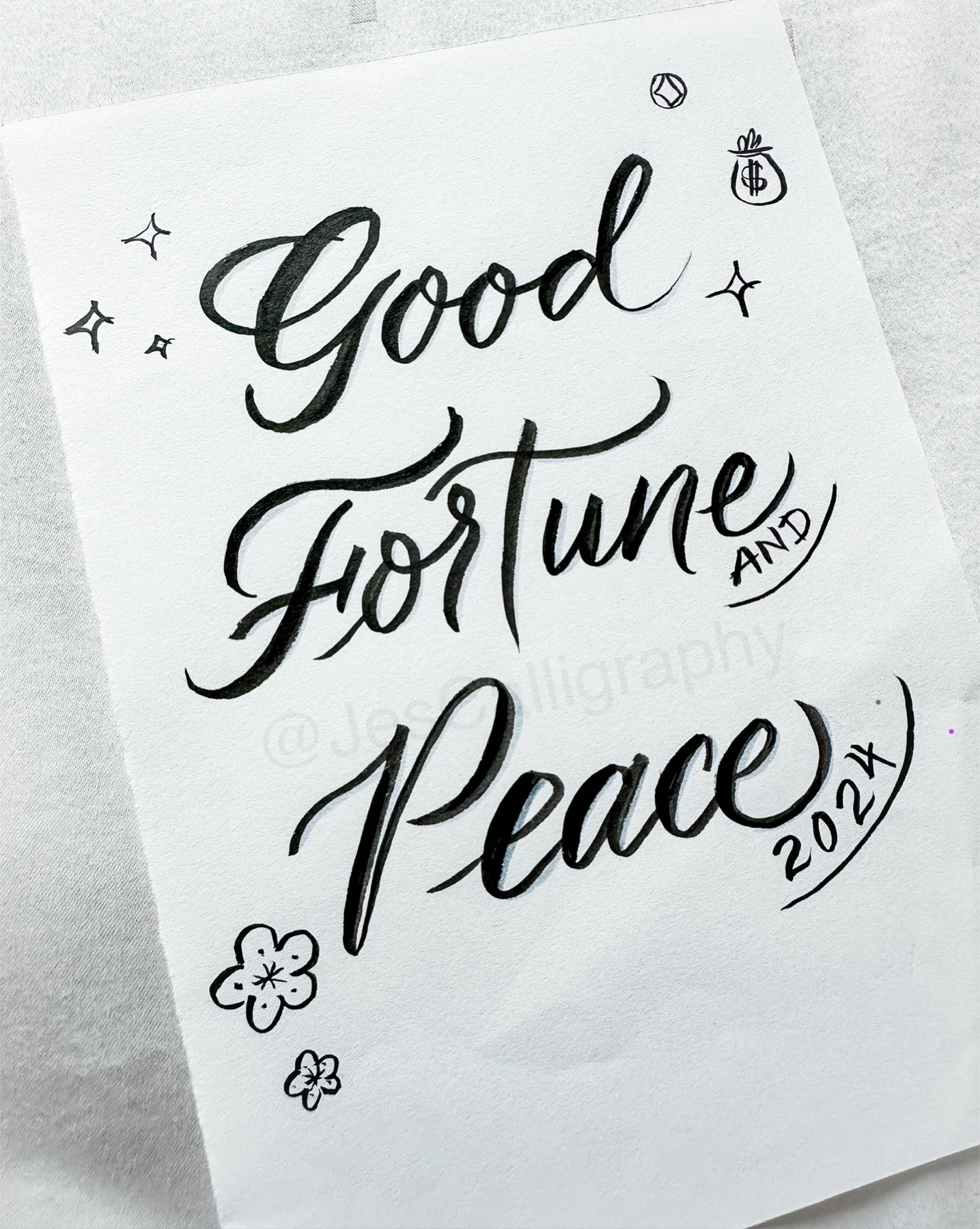 Expressive hand lettering artwork