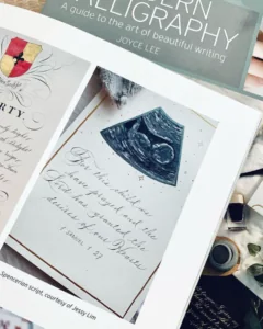Jes Calligraphy artwork featured in Modern Calligraphy by Joyce Lee