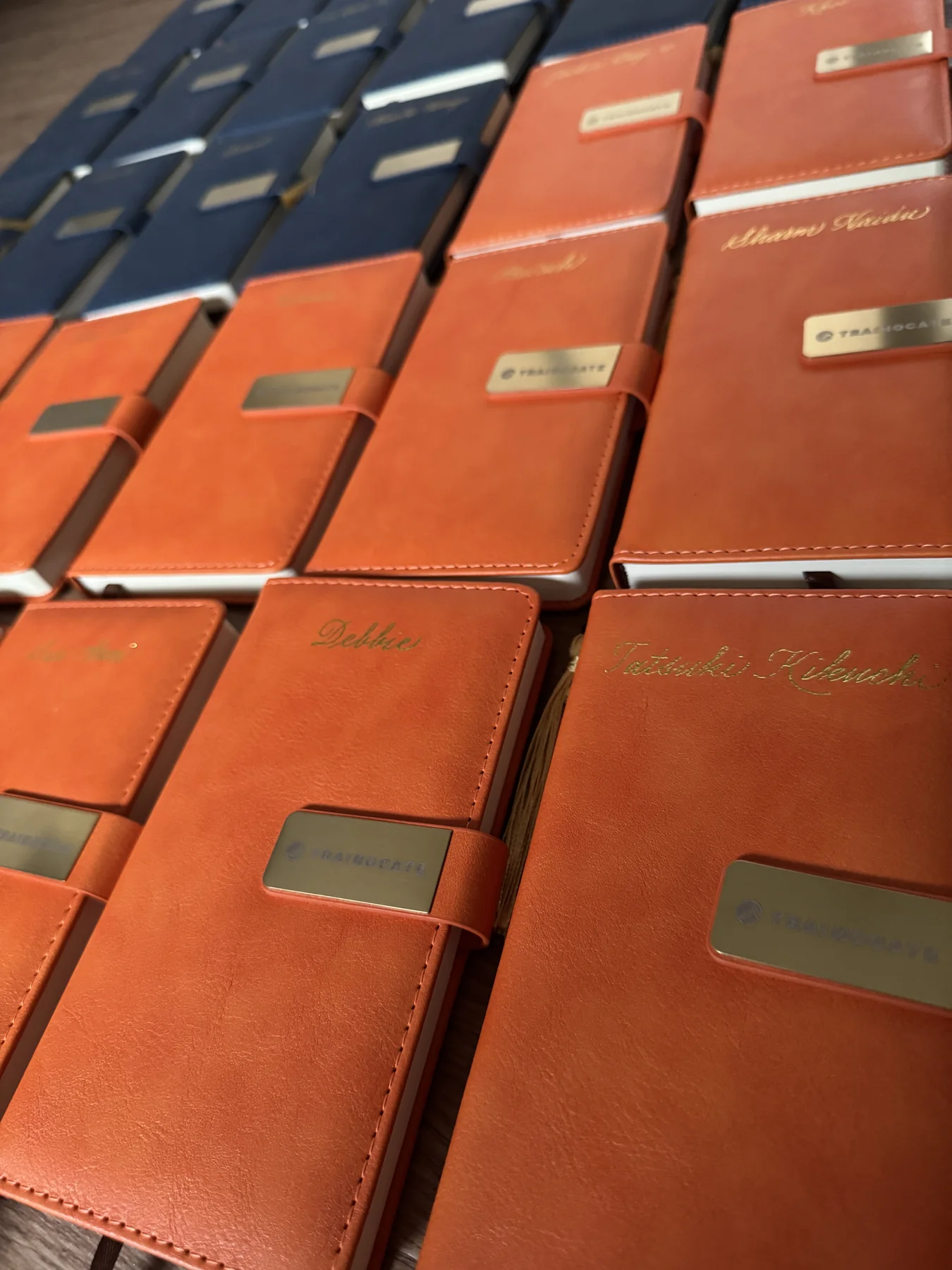 Hot-foiled leather goods